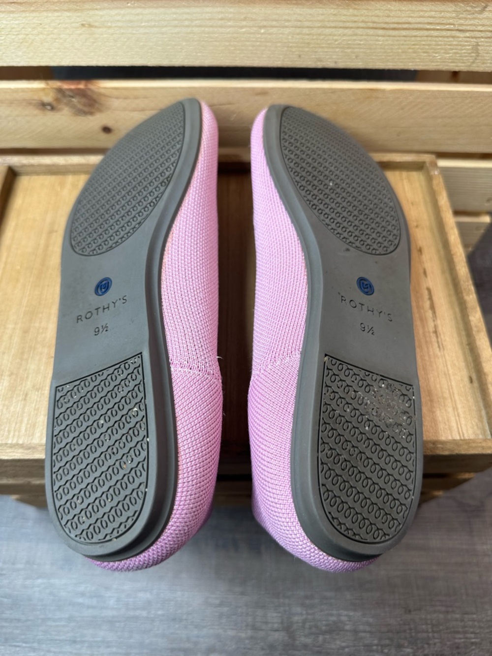Rothy's Pink Knit Slip-On Flats 9.5 - Picture 6 of 6